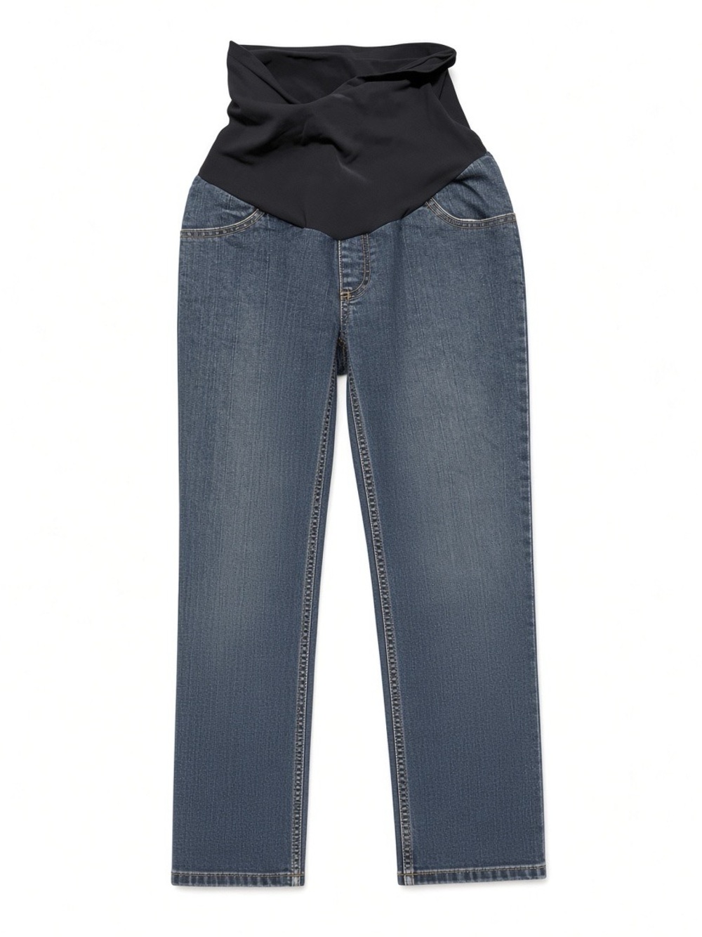 Motherhood Maternity Straight-Leg Jeans with Black Band in Size Small Womens